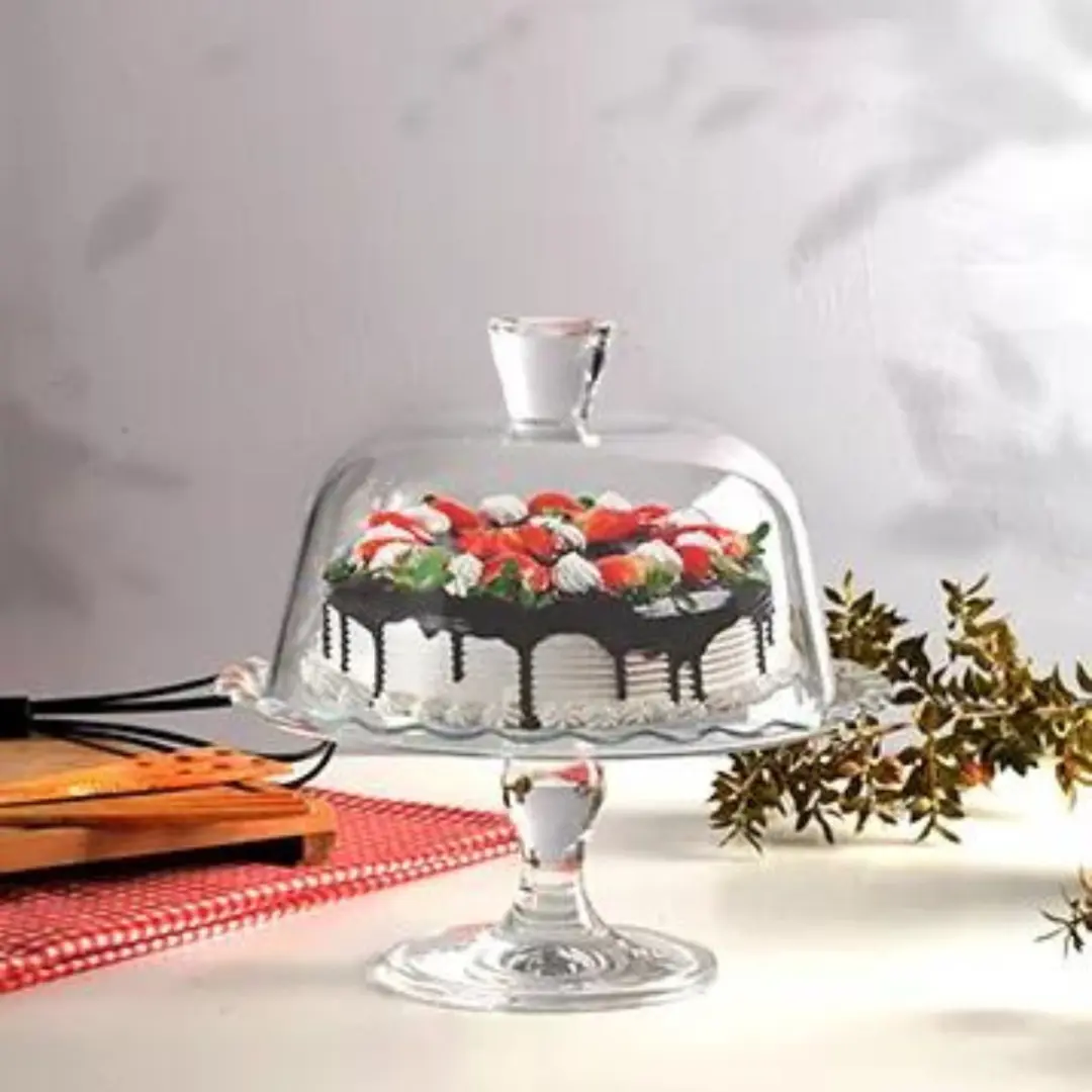 Pasabahce Petite Patisserie Taartplateau met stolp 25cm