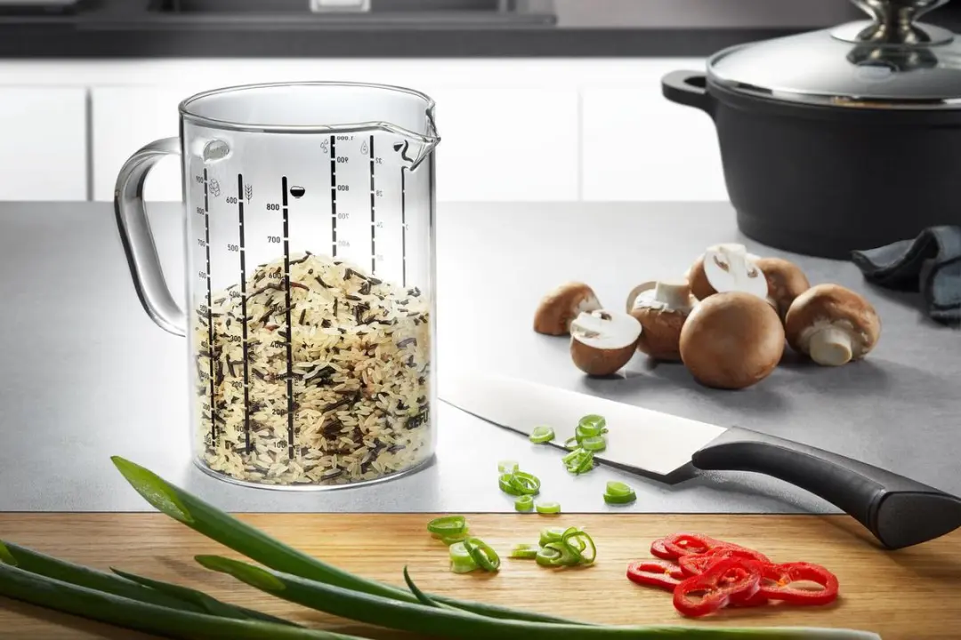 GEFU METI Maatbeker 1L - Borosilicaatglas - Doorzichtig
