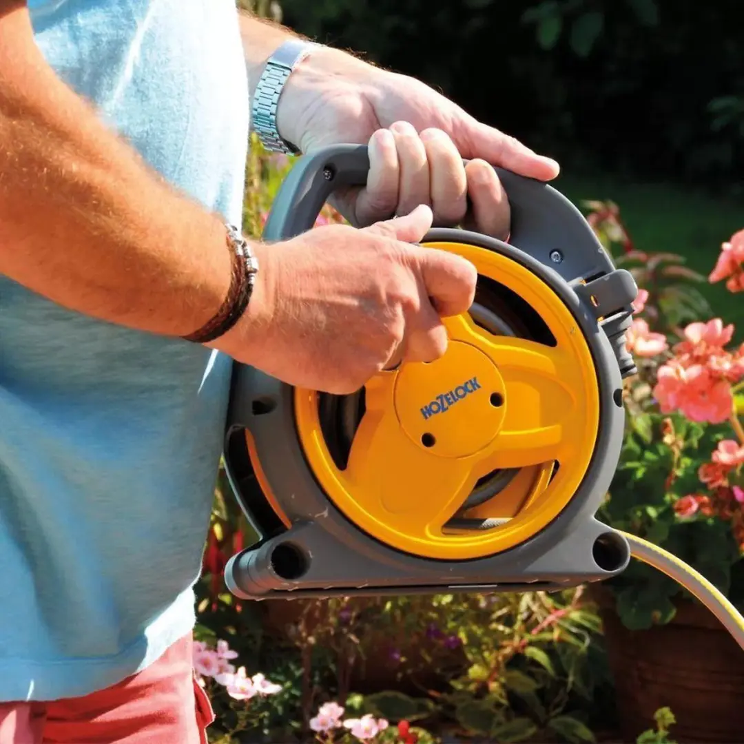 Hozelock Pico Reel Slangbox 10m Ø9mm - Grijs/Geel