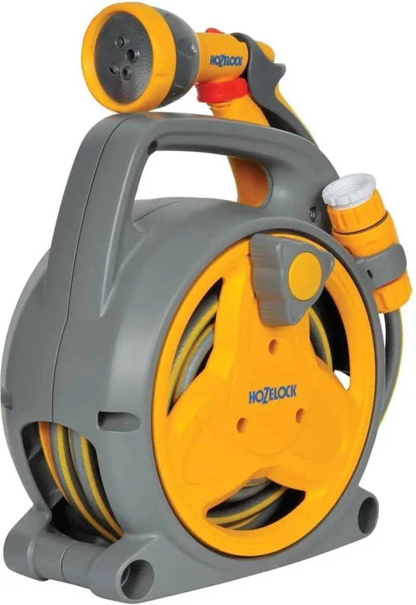 Hozelock Pico Reel Slangbox 10m Ø9mm - Grijs/Geel