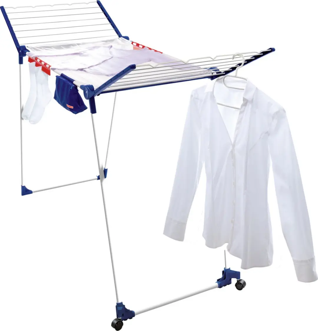 Leifheit Pegasus 200 Solid Deluxe Mobile Droogrek 20m - Wit/Blauw