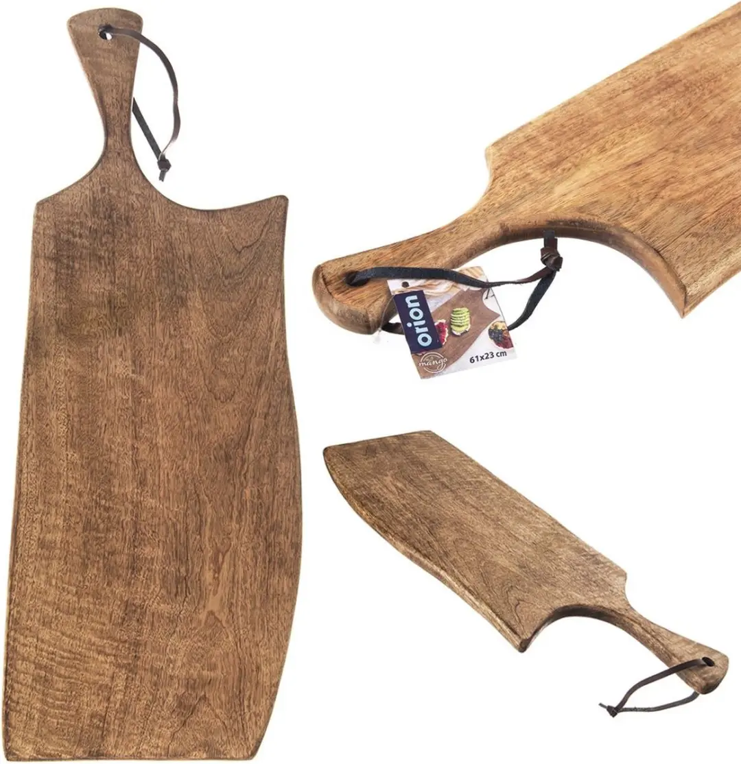 Orion Mango Houten Snij- en Serveerplank 61x22cm - Bruin
