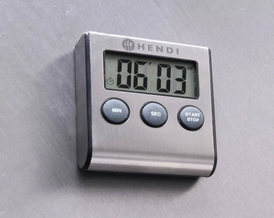 Hendi Digitale Keukenwekker - 99:59 Timer - Zwart/RVS