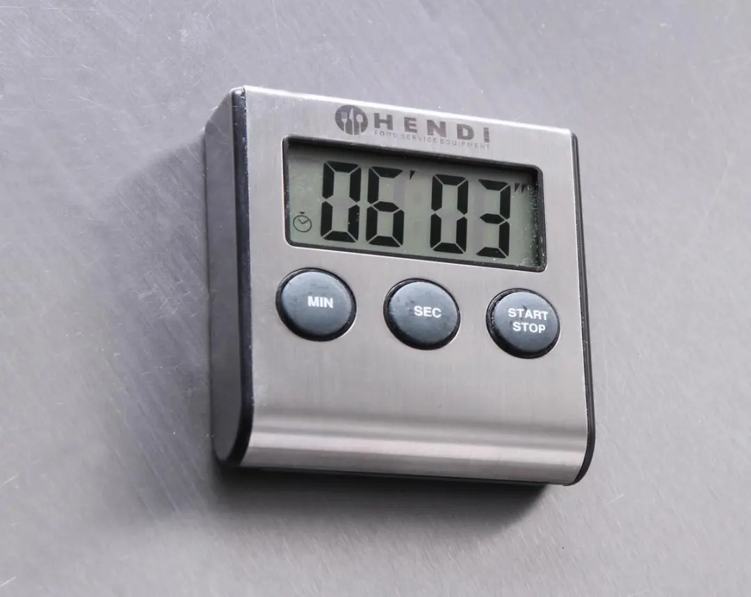 Hendi Digitale Keukenwekker - 99:59 Timer - Zwart/RVS
