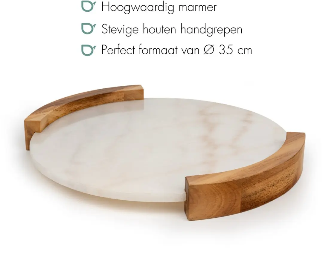 Bredemeijer Viggo Serveerplank Marmer Wit - afbeelding 6 van 6