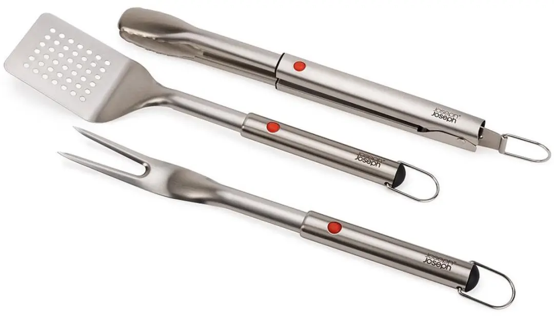 Joseph Joseph GrillOut Inschuifbare BBQ Set - 3-delig - Roestvrij staal