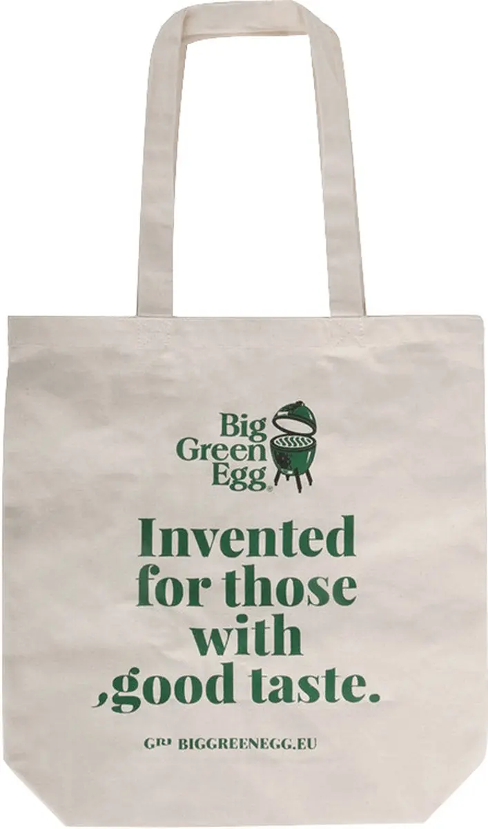 Big Green Egg Canvas Shopper Bag - Groen/Beige