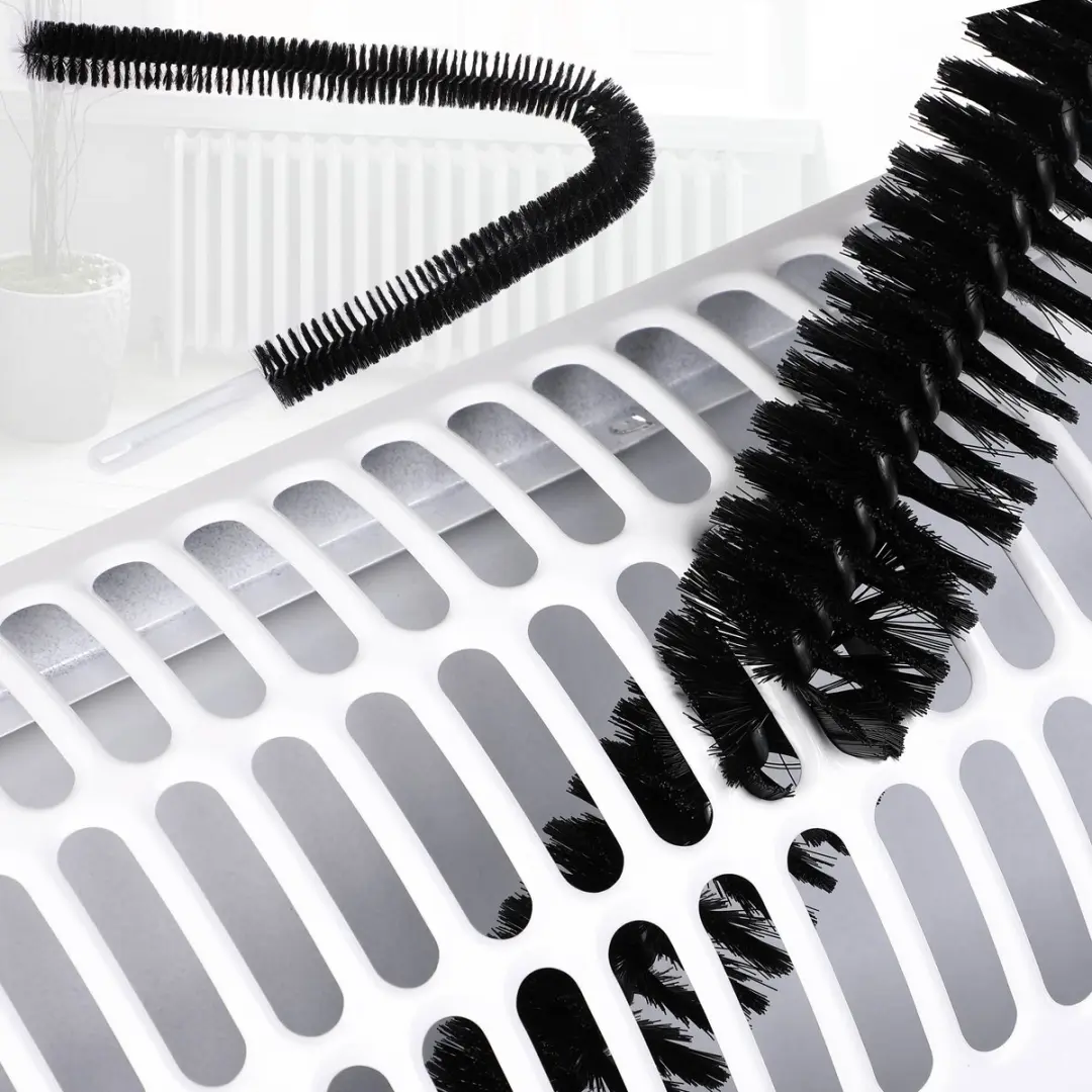 Monzana Flexibele Radiatorborstel 78cm - Zwart/Wit