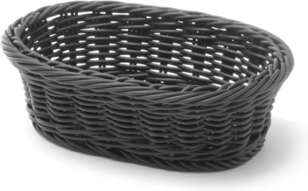 HENDI Ovale Broodmand 190x120x60mm - Zwart