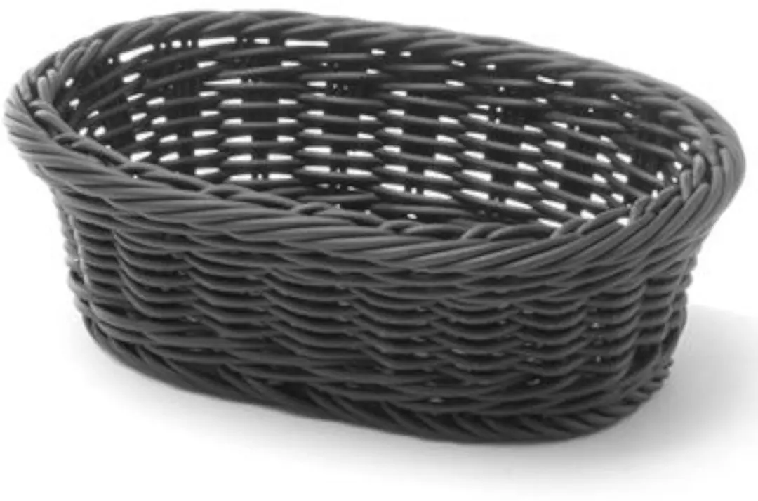 HENDI Ovale Broodmand 190x120x60mm - Zwart