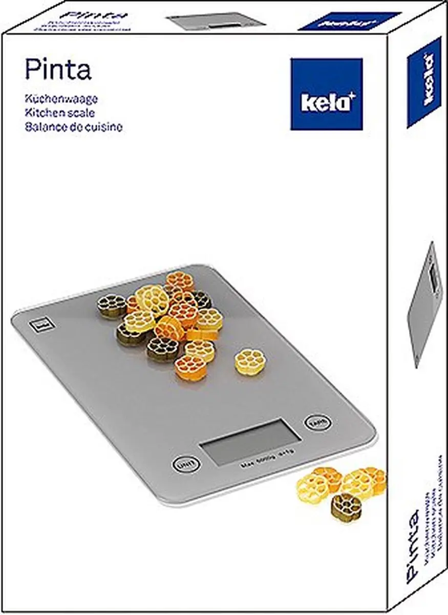 Kela Digitale Keukenweegschaal 4025457157271 - 5kg - Grijs
