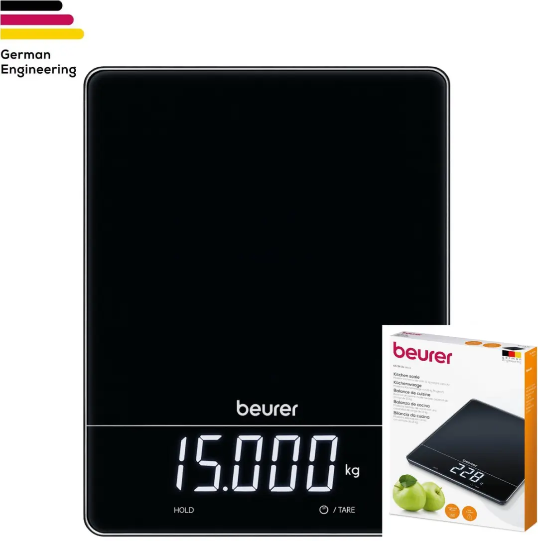 Beurer KS 34 XL Digitale Keukenweegschaal 15kg