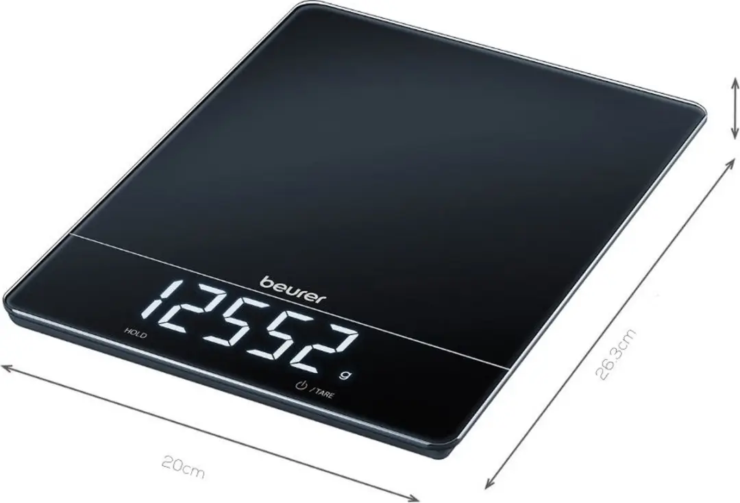 Beurer KS 34 XL Digitale Keukenweegschaal 15kg - Zwart