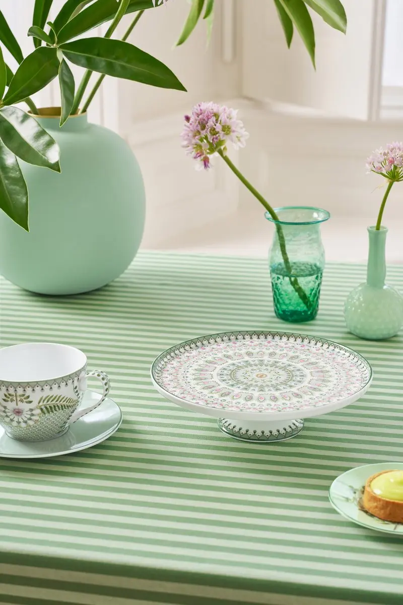 Pip Studio Lily & Lotus Taartplateau - 21cm - Groen - 4-delig