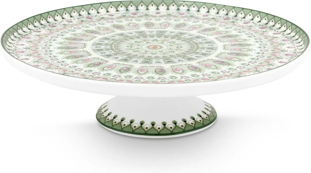 Pip Studio Lily & Lotus Taartplateau - 21cm - Groen - 4-delig