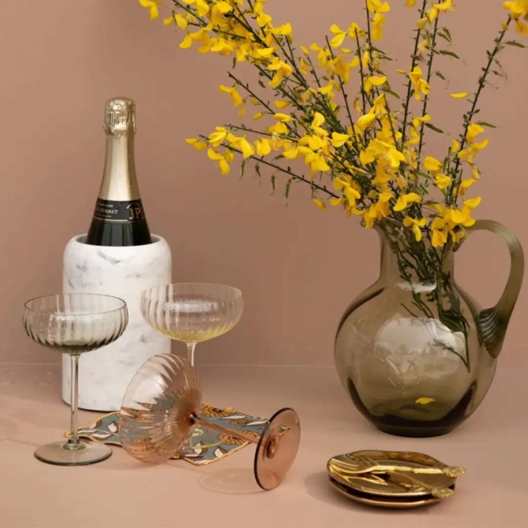 Anna von Lipa Swirl Karaffen 2L - Olijfgroen