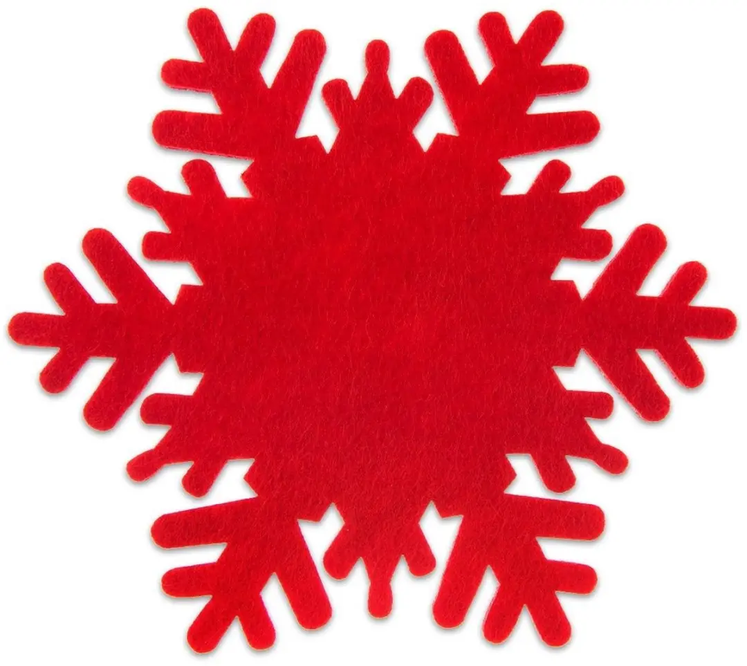 Orion Filten Onderzetters Sneeuwvlok 13.5cm