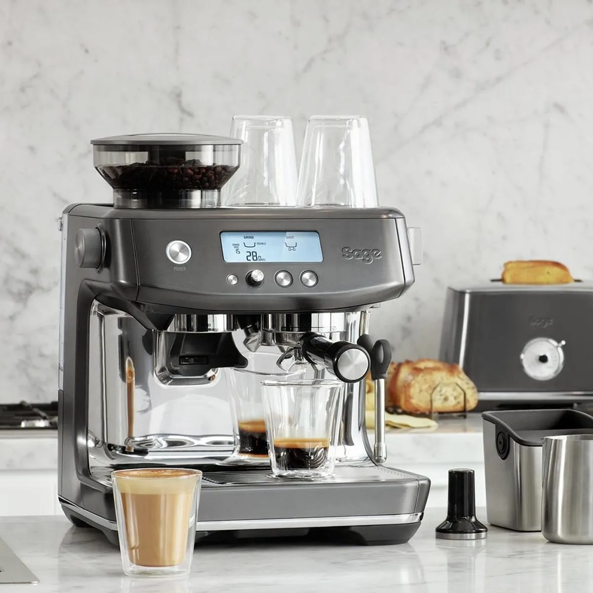 Sage the Barista Pro SES878BST4EEU1 Espressomachine - 1650W - 2 Kopjes