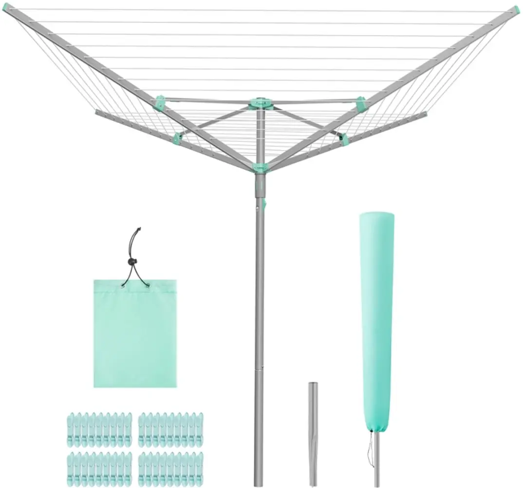Songmics Draaibare Waslijn 60m