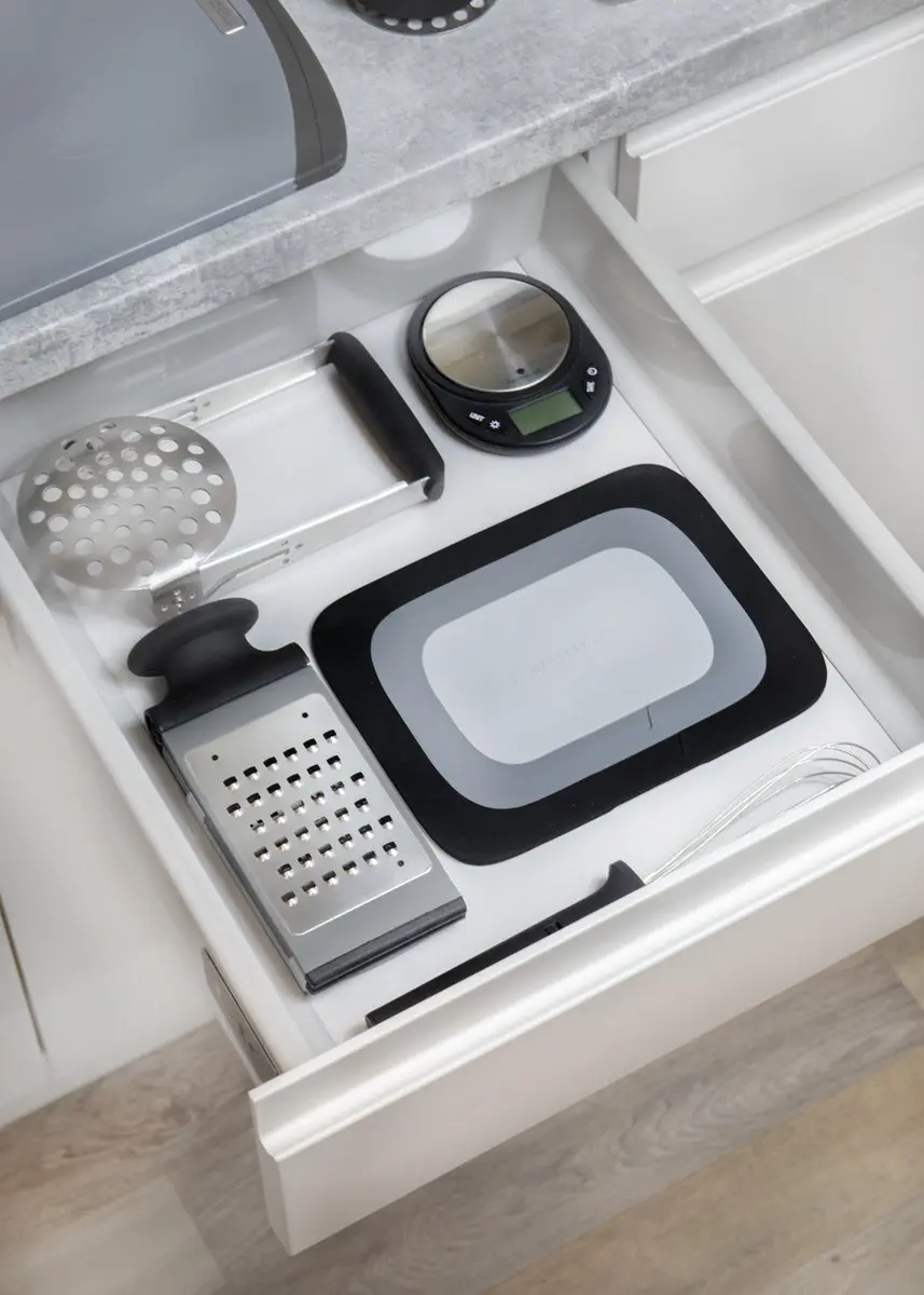 Masterclass Smart Space 3-in-1 Siliconen Onderzetter MCSPACESETBLK - Zwart/Grijs