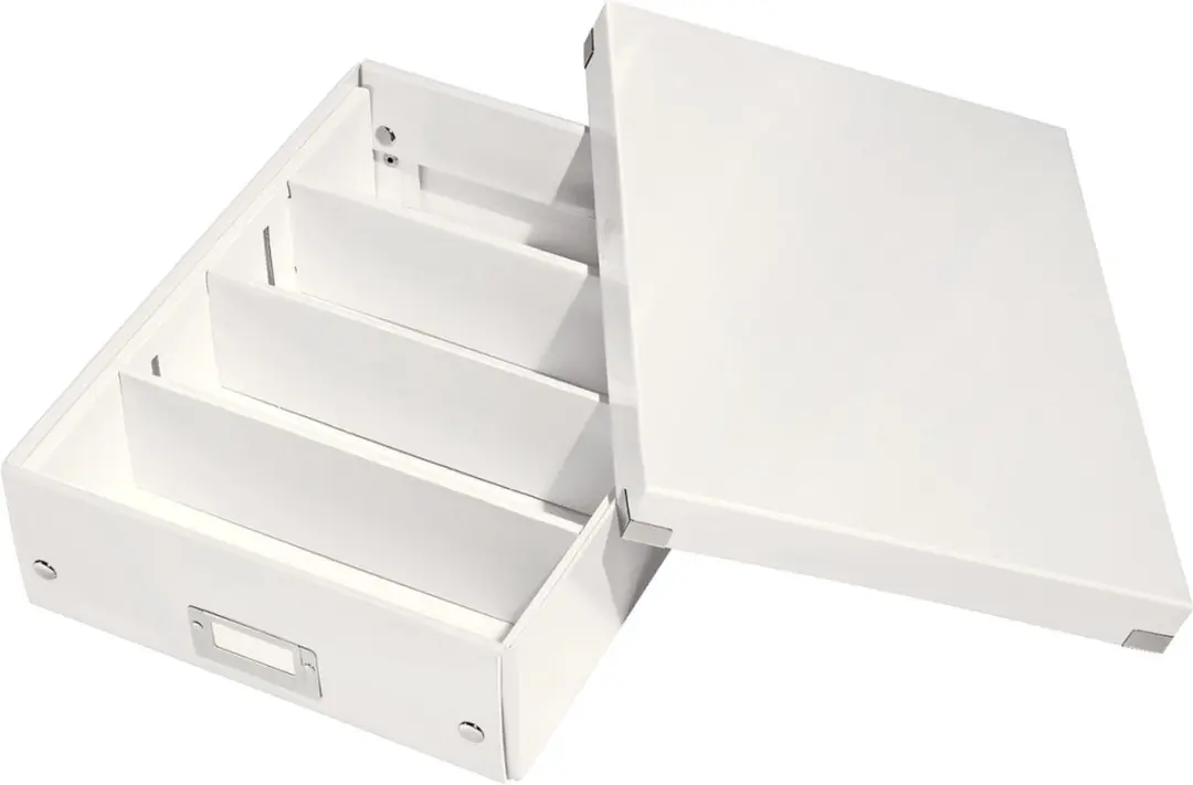 Leitz Wow Click & Store Opbergdoos 15L - 3 Vakken - Wit