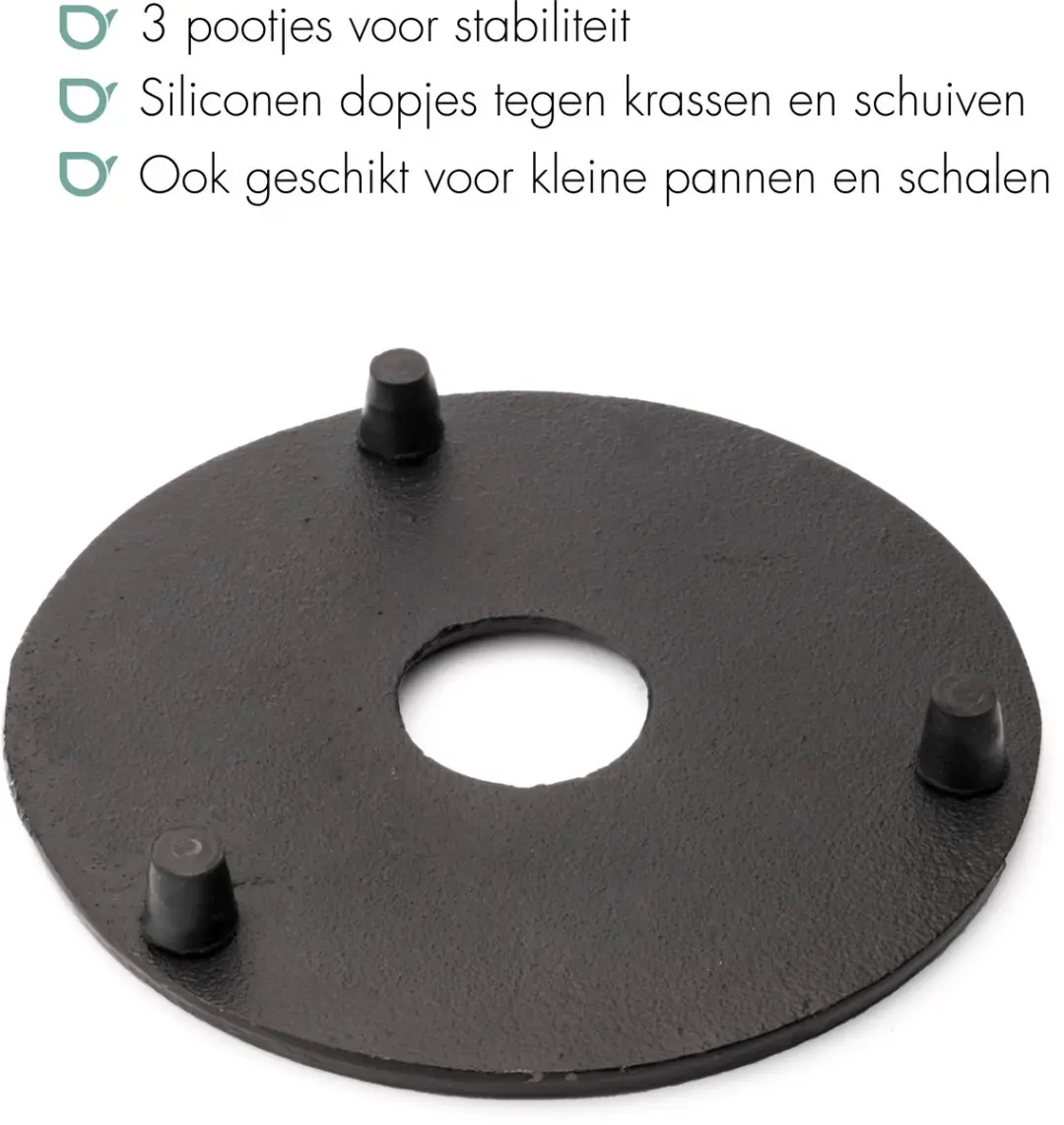 Bredemeijer Jang Gietijzeren Onderzetter 14cm - Zwart