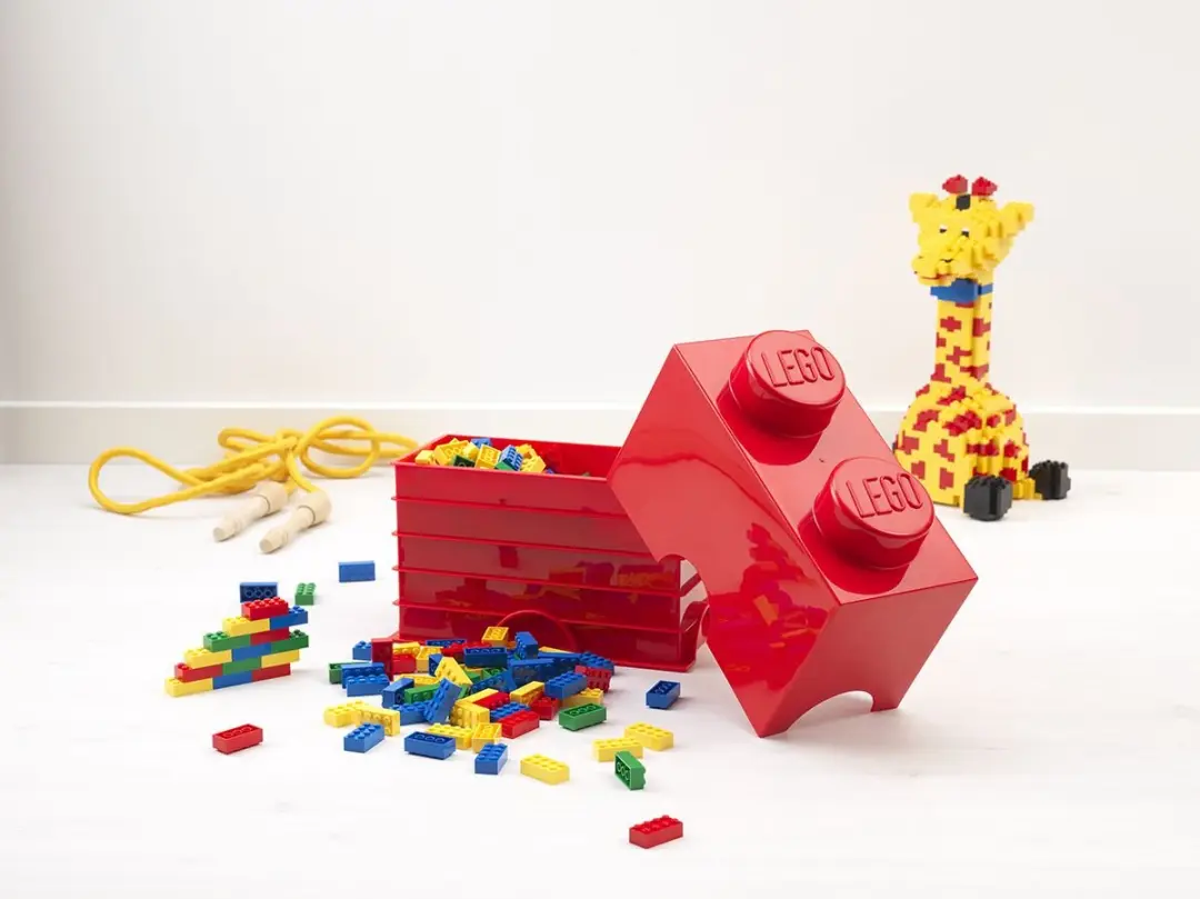 Lego - Opbergbox Brick 2 - Polypropyleen - Rood