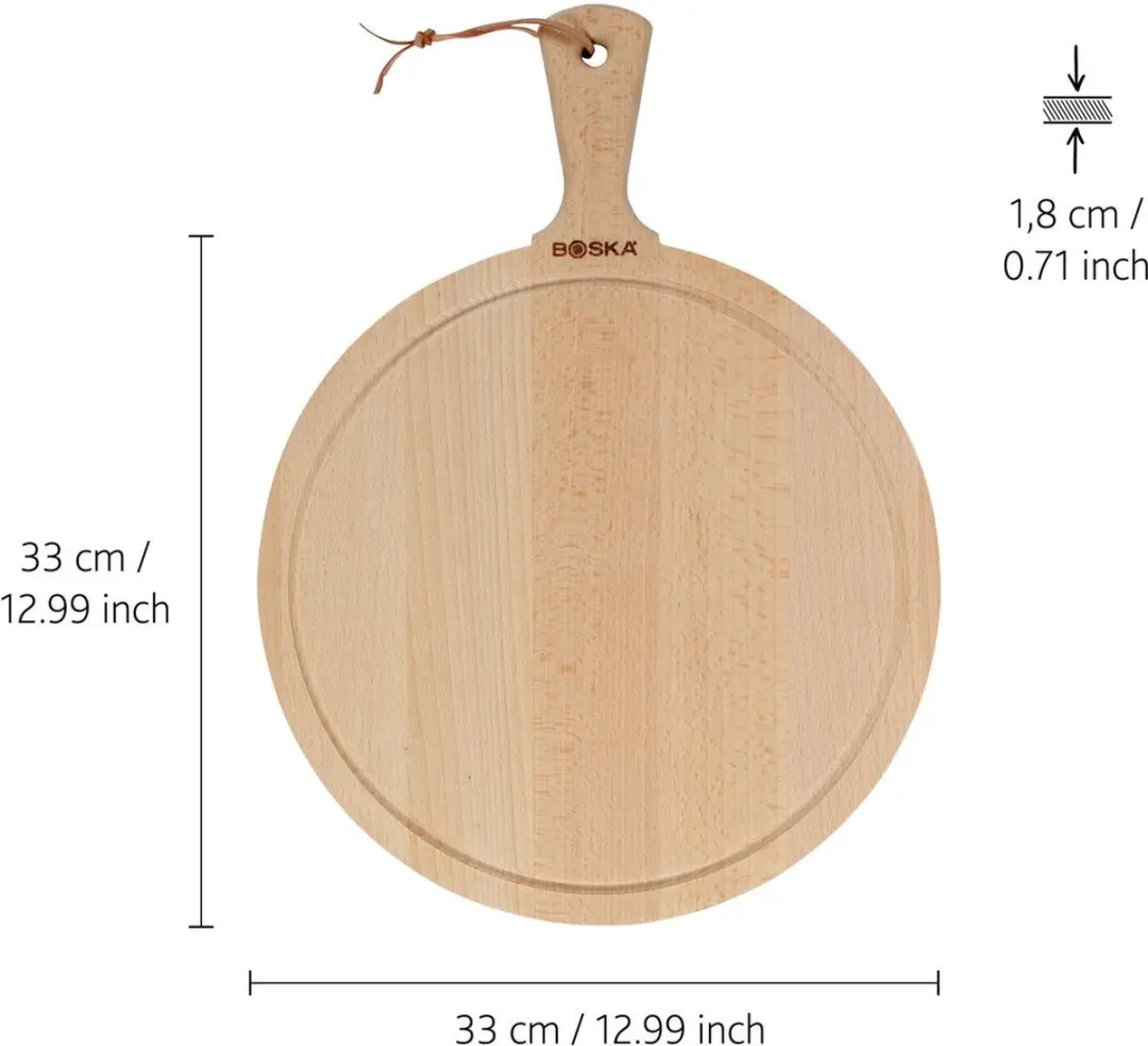Boska Serveerplank Amigo L Rond - Ø33cm - Beukenhout