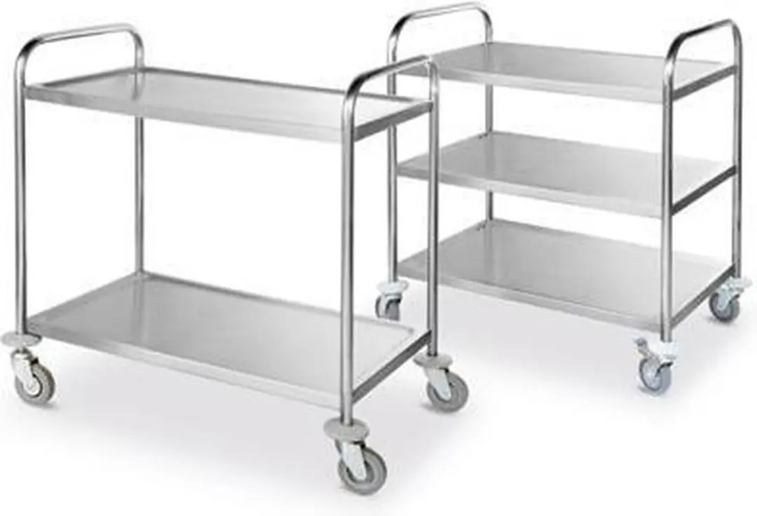 HENDI 810101 Serveerwagen - 3 Bladen - 905x585x945mm