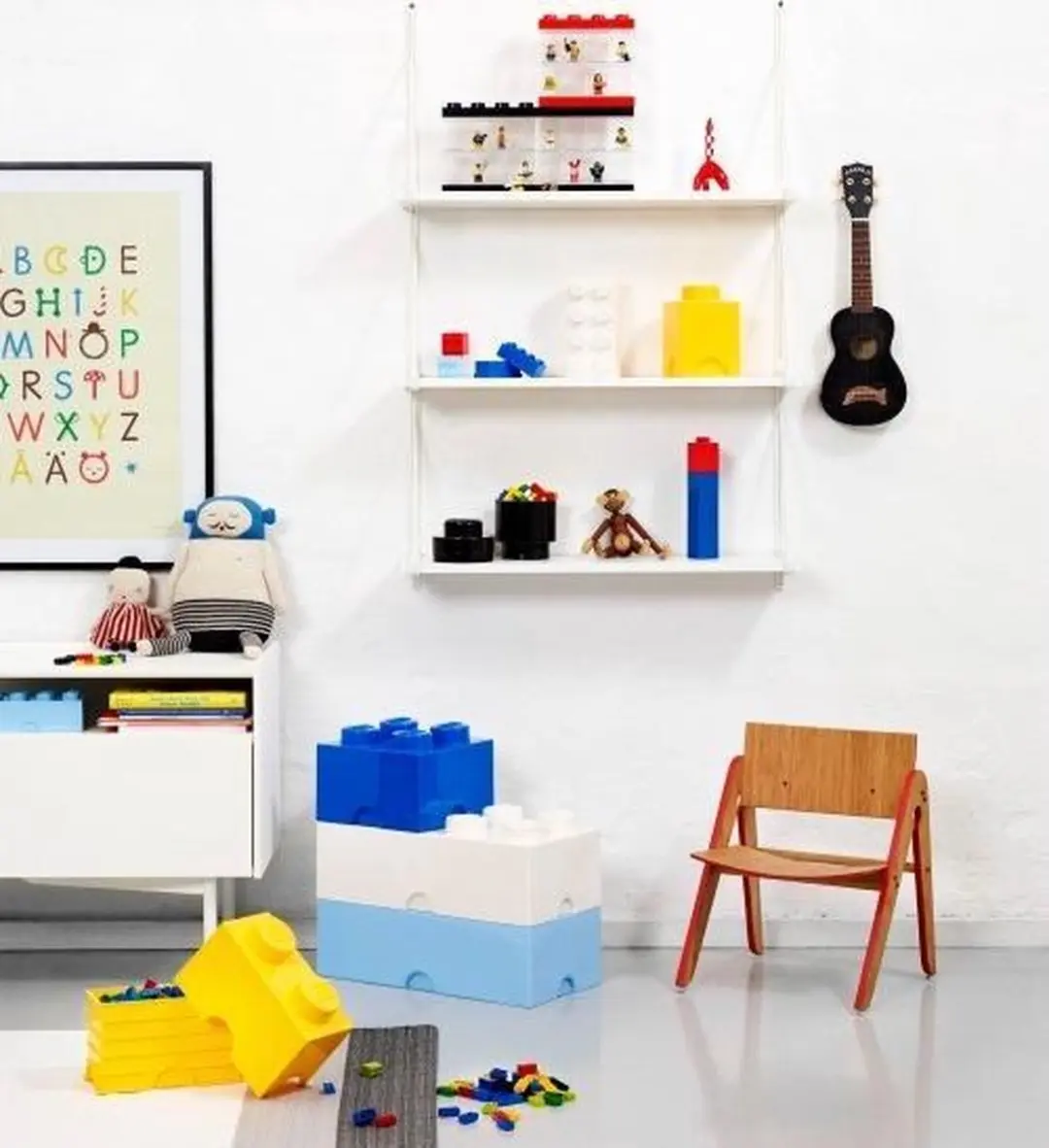 LEGO Minifiguur Opbergbox 110L - Zwart