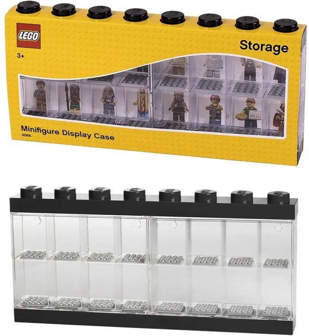 LEGO Minifiguur Opbergbox 110L - Zwart