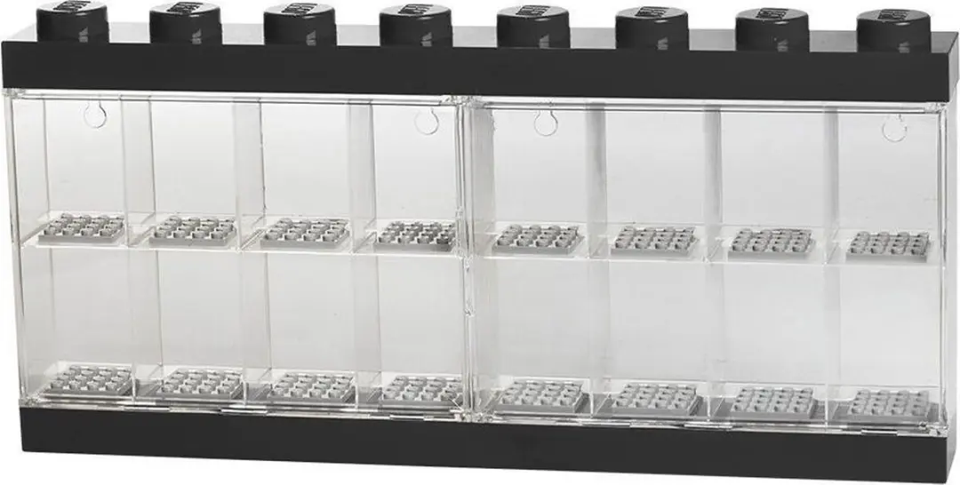 Opbergbox Minifiguur 16, Zwart