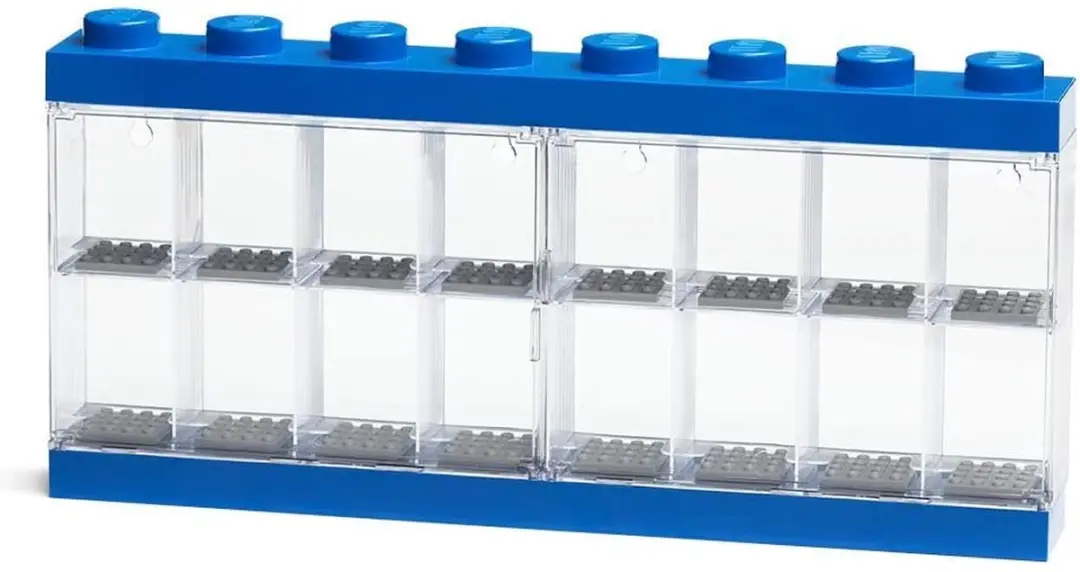 LEGO Vitrine voor Minifigures 16 Vakken - Geel