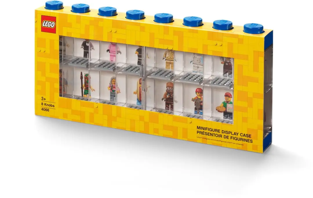 LEGO Vitrine voor Minifigures 16 Vakken - Geel