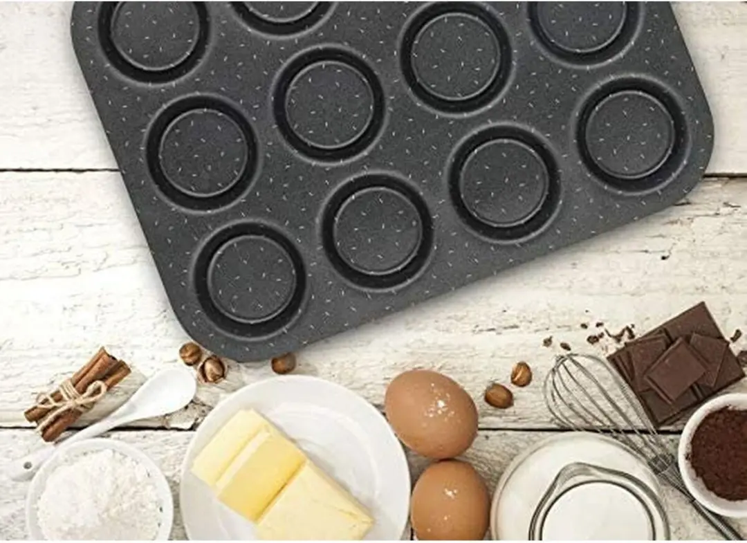 Tefal Success 12-delige Muffinvorm - Zwart
