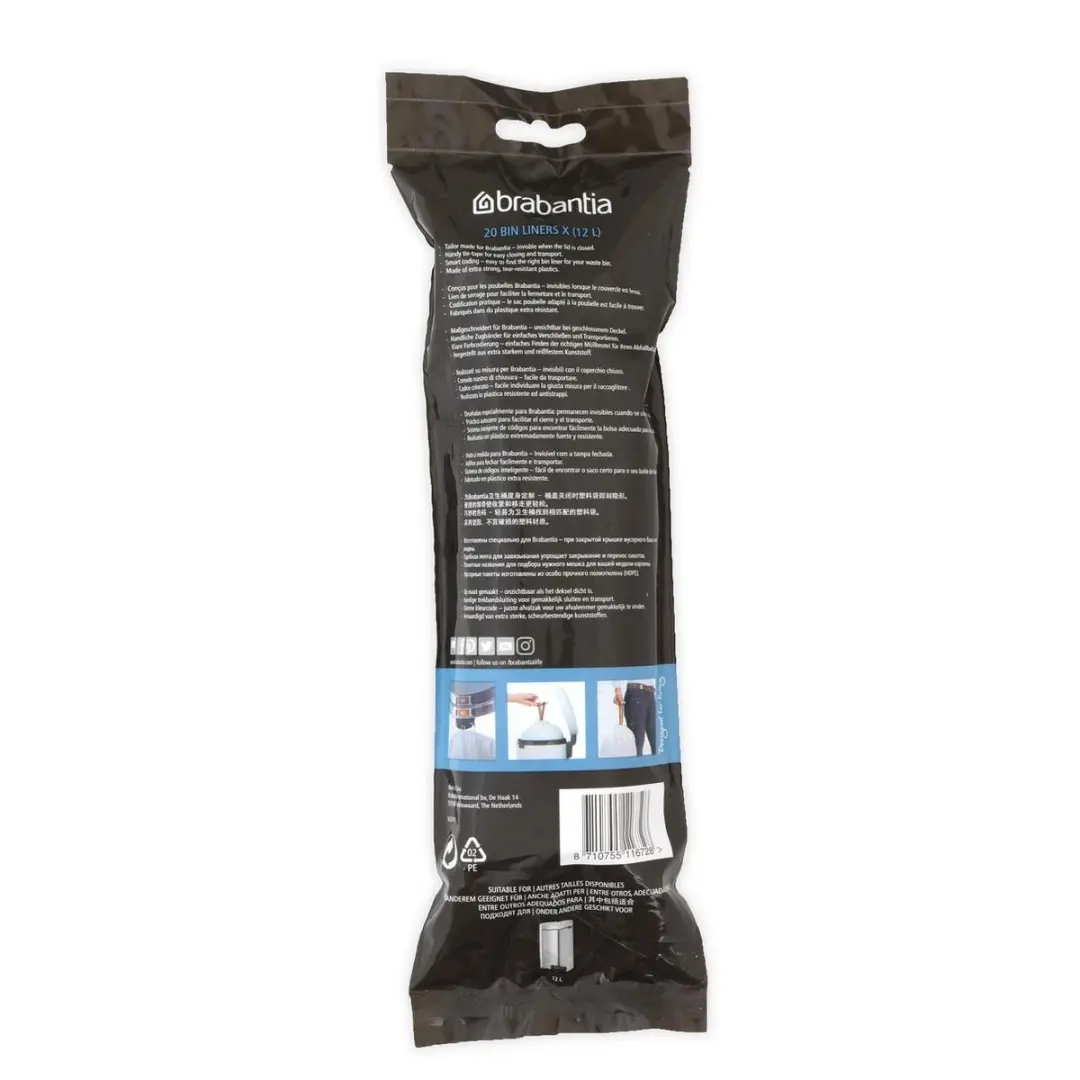 Brabantia PerfectFit Afvalzakken 12L - 20 Stuks