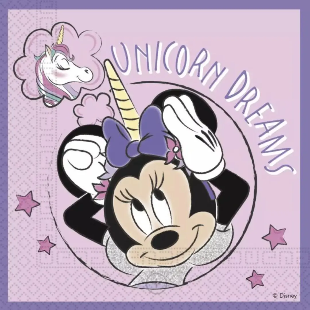 Pioneer Minnie Mouse & Unicorn Servetten