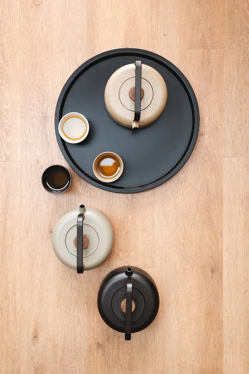 Bredemeijer Lara Rond Zwart Dienblad - 38cm