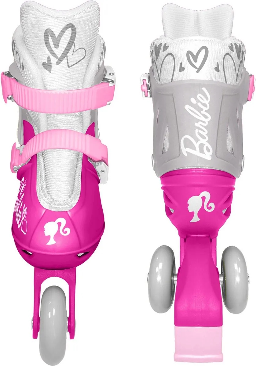 Mattel Barbie 2-in-1 Skates Hardboot - Roze/Wit - Maat 27-30