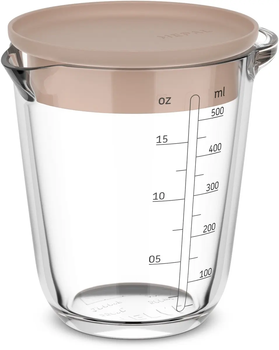 Mepal Chef it Glas Maatbeker 500ml - Chalk