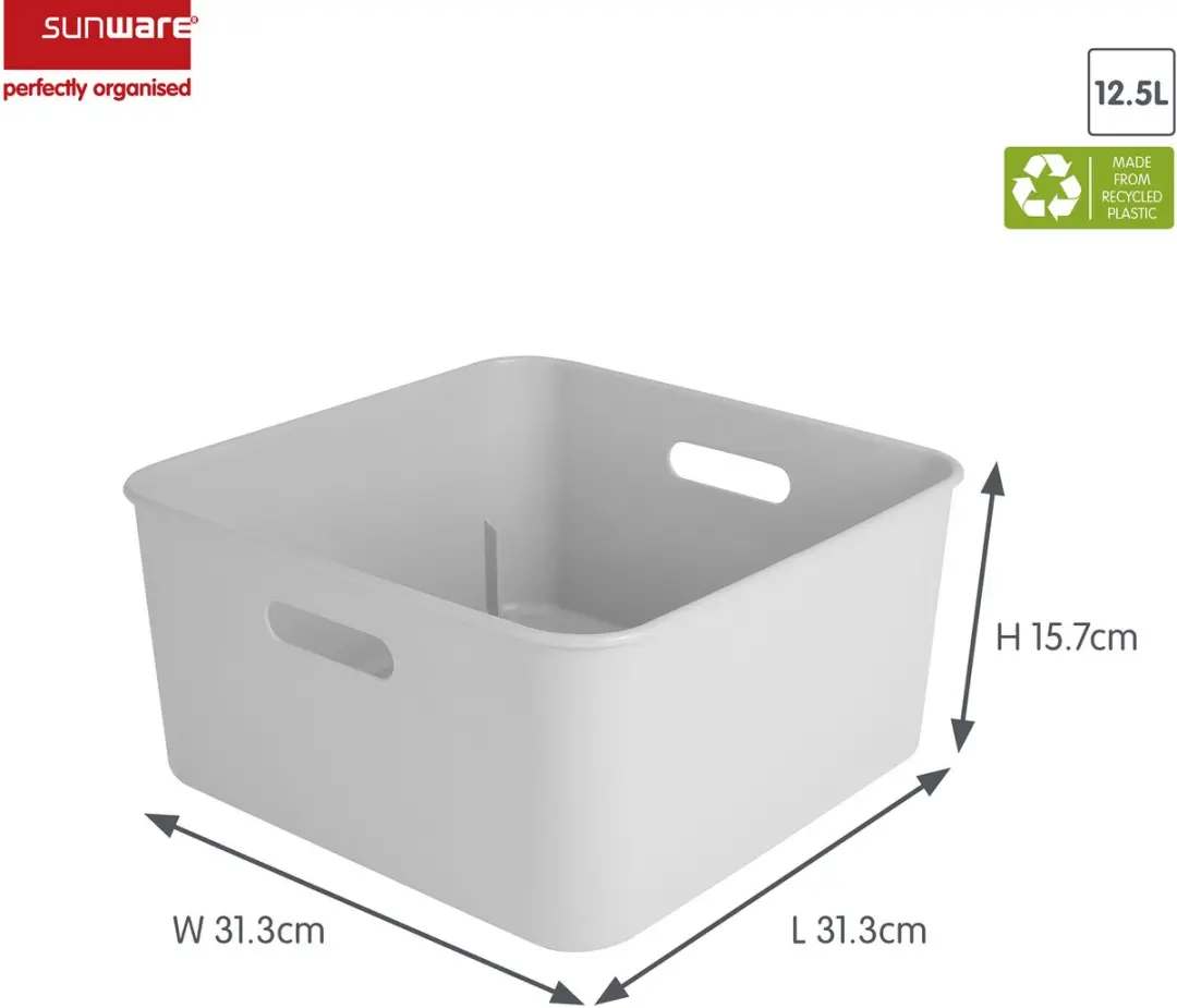 Sunware Sigma Home Cube Box 12,5L - Wit