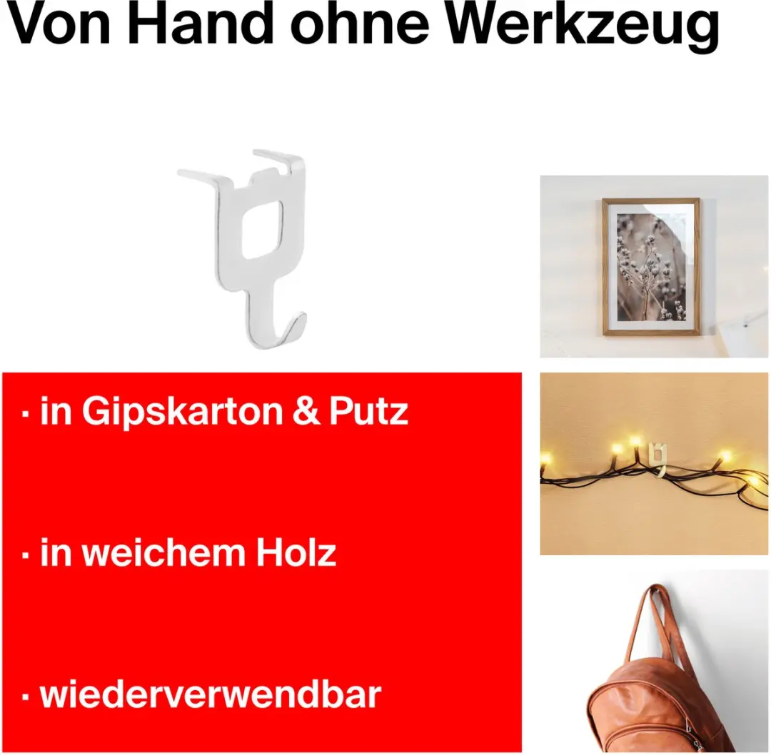 Fischer Fotoklauw Multipack 24 Stuks - Wit