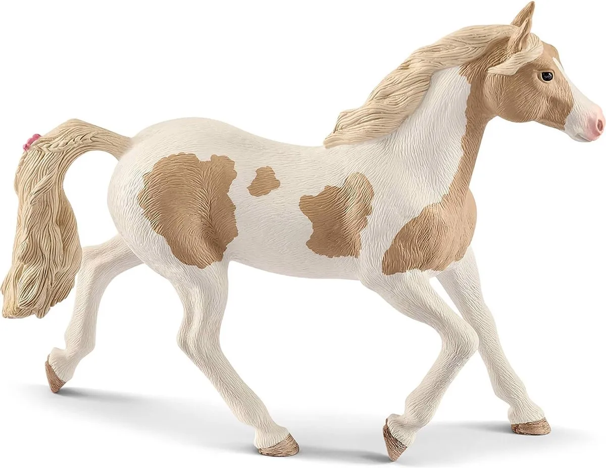 Schleich Paint Horse Merrie Speelfiguur 39013884 - Wit