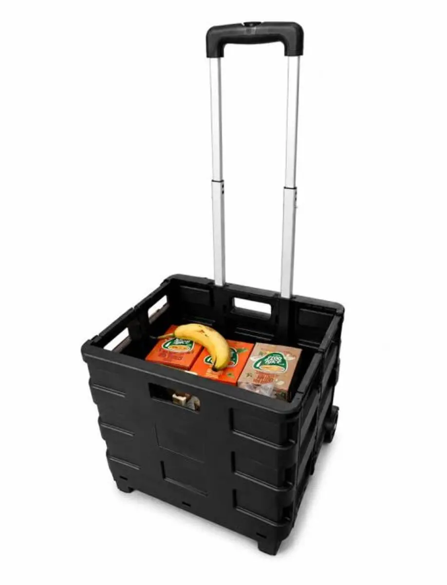 Kortpack Inklapbare Winkelwagen 18kg - Zwart