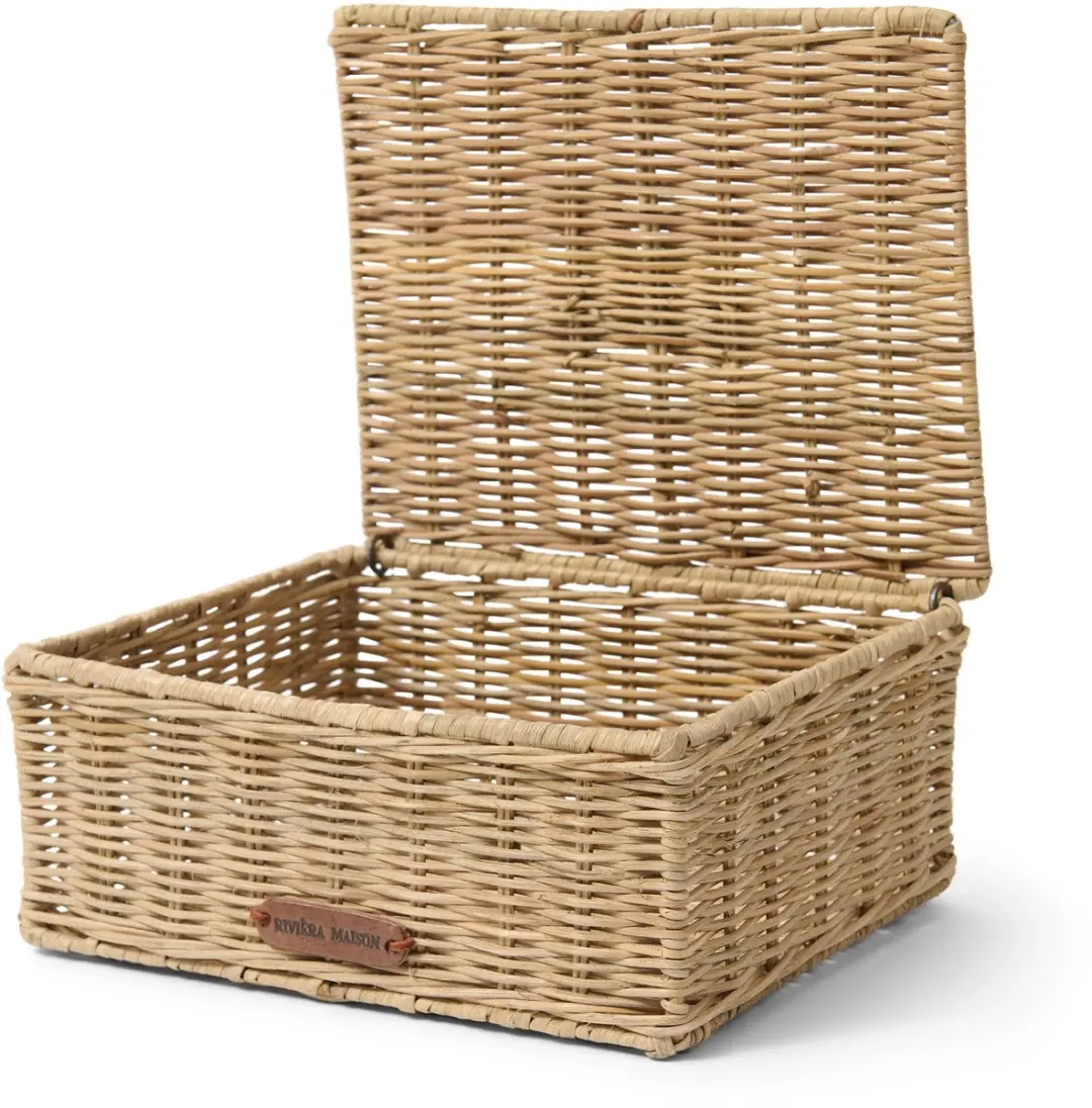 Riviera Maison Rustic Rattan Bow Opbergbox M - Bruin
