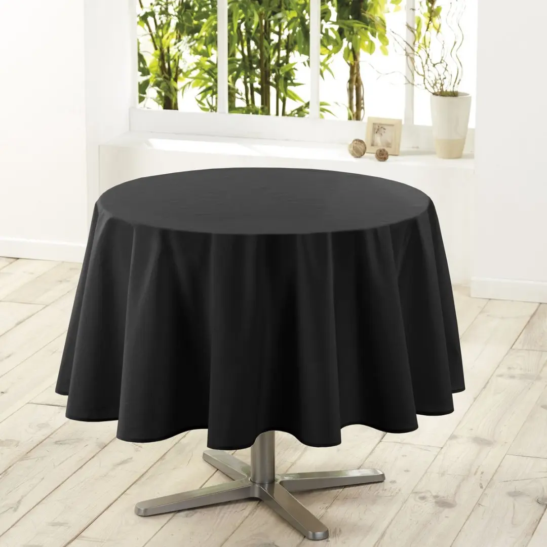 Wicotex Tafellaken Rood 180cm - Zwart