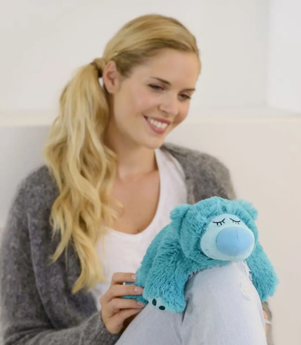 Warmies - Sleepy Bear Turquoise - Warmteknuffel