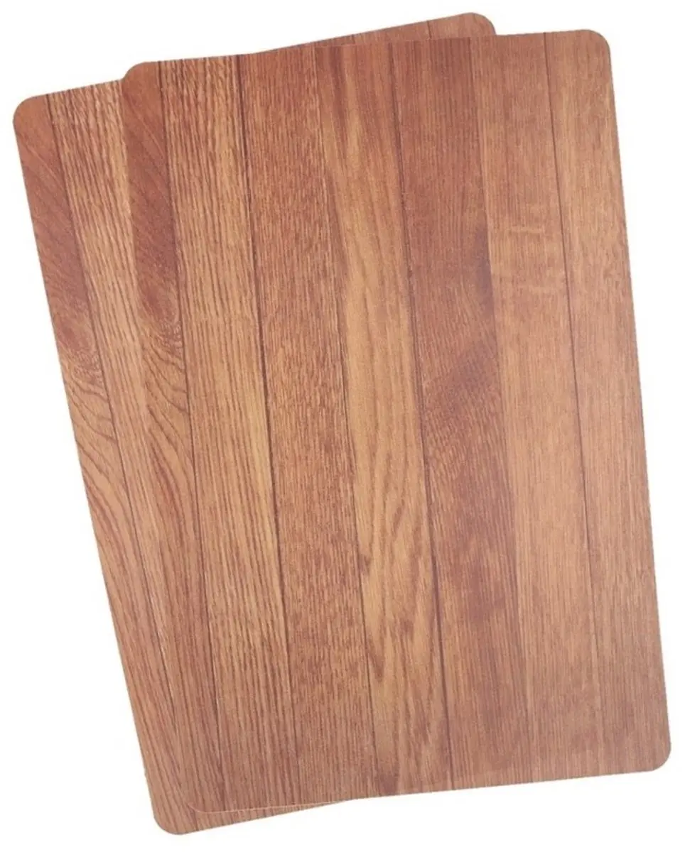 Cosy&Trendy Tafel Placemats Houten Plankenprint - Donkerbruin