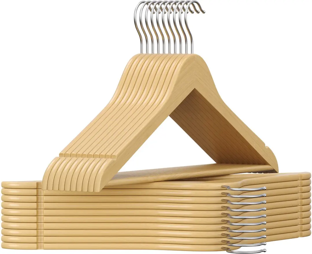 Songmics Houten Kledinghangers Set 20 Stuks