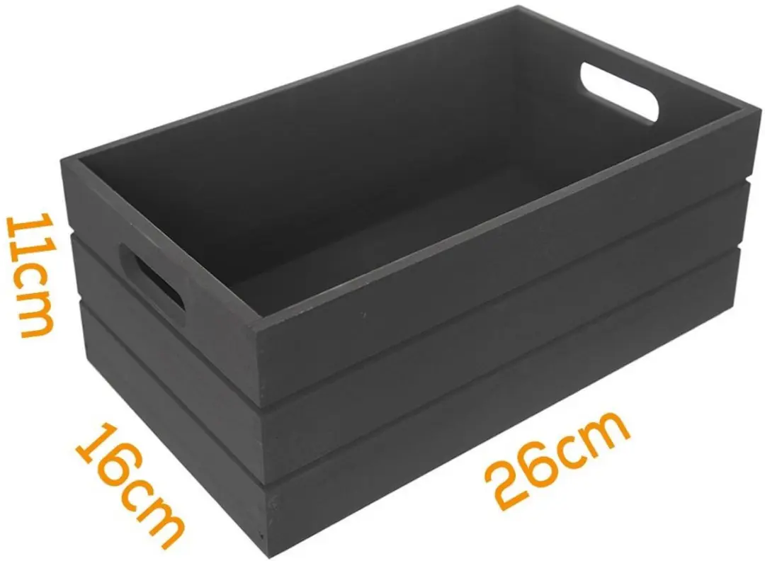 Orion Houten Opslagkist 26x16x11cm - Zwart